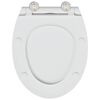 vidaXL Toilet Seat White 47 x 37.5 x 3.8 cm Duroplast