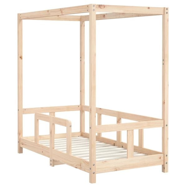 vidaXL Kids Bed Frame 70x140 cm Solid Wood Pine