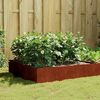 vidaXL Garden Raised Bed 100x100x41 cm Corten Steel