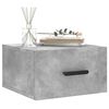 vidaXL Wall-mounted Bedside Cabinet Concrete Grey 35x35x20 cm