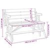 vidaXL Picnic Table with Benches Solid Wood Fir 2-in-1 Convertible