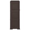 vidaXL Plastic Cabinet 79x43x125 cm Wood Design Brown