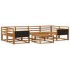 vidaXL Outdoor Sofa Set 7 pcs Natural Solid Acacia Wood