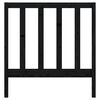 vidaXL Bed Headboard Black 81x4x100 cm Solid Wood Pine