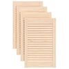 vidaXL Cabinet Doors Louvred Design 4 pcs 61.5x39.4 cm Solid Wood Pine