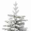 vidaXL Artificial Hinged Christmas Tree White 180 cm PE and PVC
