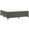 vidaXL Box Spring Bed Frame Dark Grey Super King Velvet (UK/IE/FI/NO only)