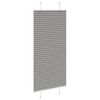 vidaXL Pleated Blind Anthracite 55x100 cm Fabric Width 54.4 cm Polyester