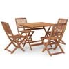 vidaXL 5 Piece Garden Dining Set Solid Wood Acacia