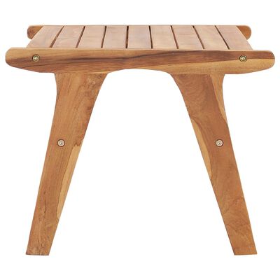 vidaXL Garden Chair with Footrest Solid Teak Wood