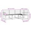 vidaXL Outdoor Sofa Set Natural Solid Acacia Wood