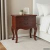 vidaXL Side Table Brown 60.5 x 30 x 61 cm Solid Mahogany Wood