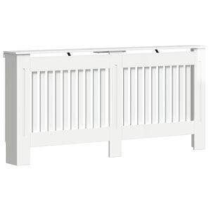 vidaXL Radiator Cover High Gloss White 172 x 19 x 81.5 cm