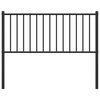 vidaXL Metal Replace Headboard Black 107 cm