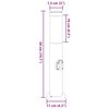 vidaXL Bollard Lights with Outlet 3pcs 50 cm Stainless Steel IP44
