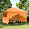 vidaXL Party Tent Orange with Blue Frame Oxford Fabric