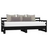 vidaXL Pull-out Day Bed without Mattress Black 2x(90x200) cm