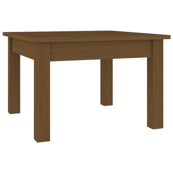 vidaXL Coffee Table Honey Brown 45x45x30 cm Solid Wood Pine