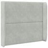 vidaXL Headboard Ear Light grey 80 x 16 x 4 cm Velvet