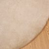 vidaXL Faux Rabbit Fur Rug Olite Taupe Ø 200 cm Polyester