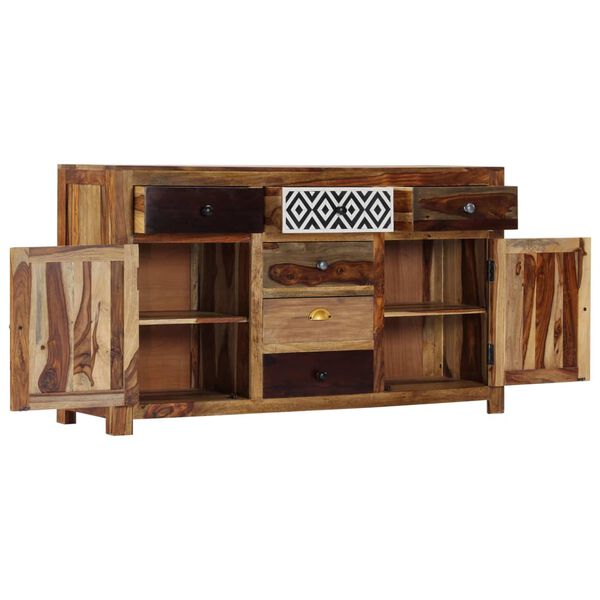 vidaXL Sideboard 140x40x80 cm Solid Acacia Wood