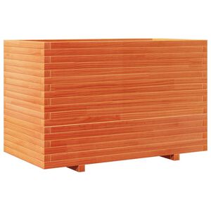 vidaXL Garden Planter Wax Brown 110x60x72 cm Solid Wood Pine