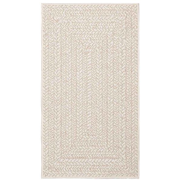 vidaXL Rug ZIZUR Cream 60x110 cm Jute Look Indoor and Outdoor