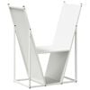 vidaXL Firewood Rack White 69.5x35x81 cm Cold-rolled steel
