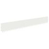 vidaXL Lawn Edging 10 pcs 103 x 15 cm Steel White