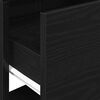 vidaXL Bedside Cabinets with Drawer 2 pcs Black Oak 51x31x47 cm