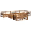 vidaXL Outdoor Sofa Set 9 pcs Natural