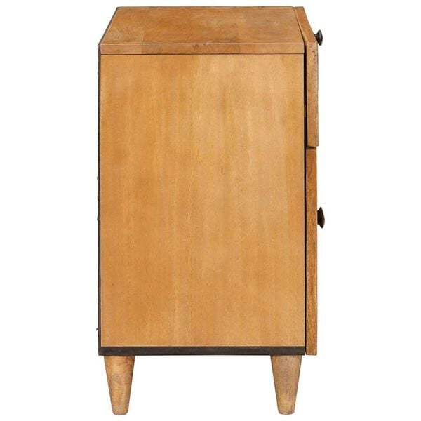 vidaXL Bedside Cabinet Light Brown 50 x 33 x 60 cm Solid Acacia wood