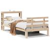 vidaXL Bed Frame with Headboard without Mattress 75x190 cm Small Single