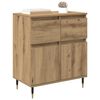 vidaXL Sideboard Artisan Oak 60 x 35 x 70 cm Engineered Wood and Iron