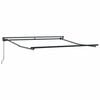 vidaXL Awning Frame Manual Adjustable Anthracite 3 x 2.5 m Steel