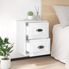 vidaXL Wall-mounted Bedside Cabinets 2 pcs High Gloss White 41.5x36x53cm