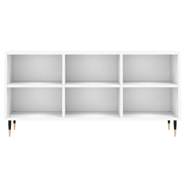 vidaXL TV Cabinet White 103.5x30x50 cm Engineered Wood
