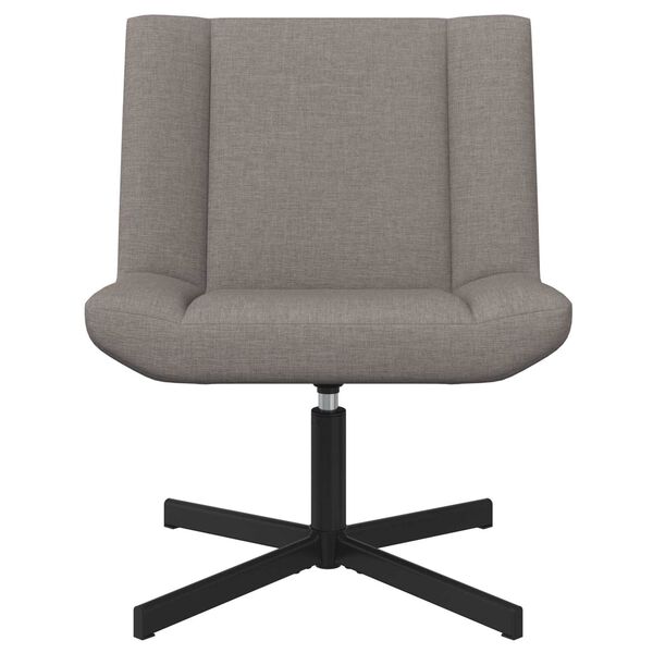 vidaXL Swivel Chair Taupe 63 x 75 x 76 cm Fabric