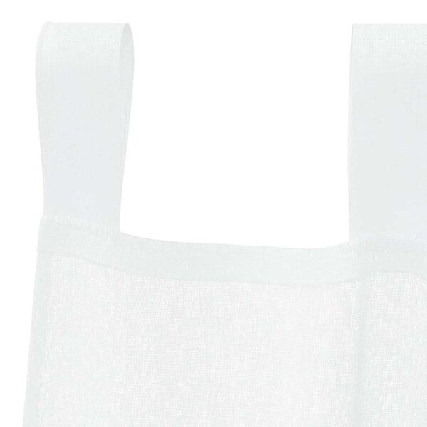 vidaXL Voile Curtain with Curtains 2 pcs White 140 x 140 cm Polyester