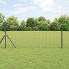 vidaXL Fence Post 12 pcs Grey 80 cm Powder-coated steel