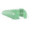 vidaXL Greenhouse with Steel Frame Green 42 m&sup2; 14x3x2 m