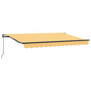 vidaXL Retractable Awning Sand 450 x 350 cm Polyester and Aluminium