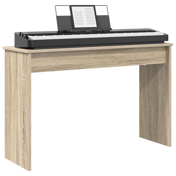 vidaXL Keyboard Stand Sonoma Oak 100 x 32 x 64 cm Engineered Wood