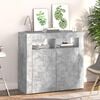 vidaXL Sideboard with LED Lights Concrete Grey 80x35x75 cm