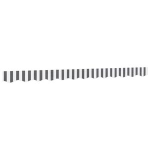 vidaXL Awning Valance Replacement Anthracite and White Stripe 280x20 cm