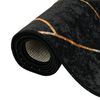 vidaXL Rug Washable Black and Gold 80x300 cm