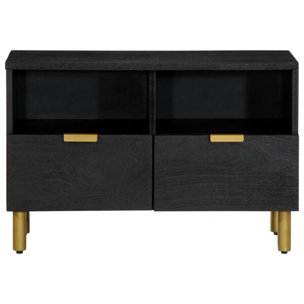 vidaXL TV Cabinet Black 70x33x46 cm Engineered Wood
