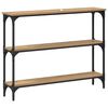 vidaXL Console Table Artisan Oak 100 x 22.5 x 75 cm Engineered Wood