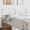 vidaXL Metal Headboard White 120 cm
