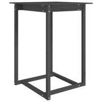 vidaXL Bar Table Grey 80x80x110 cm Solid Wood Pine